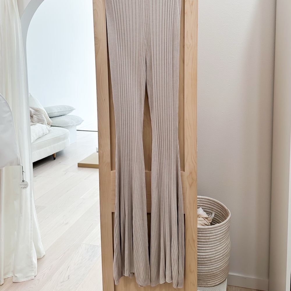 House of CB knit ribbed pants